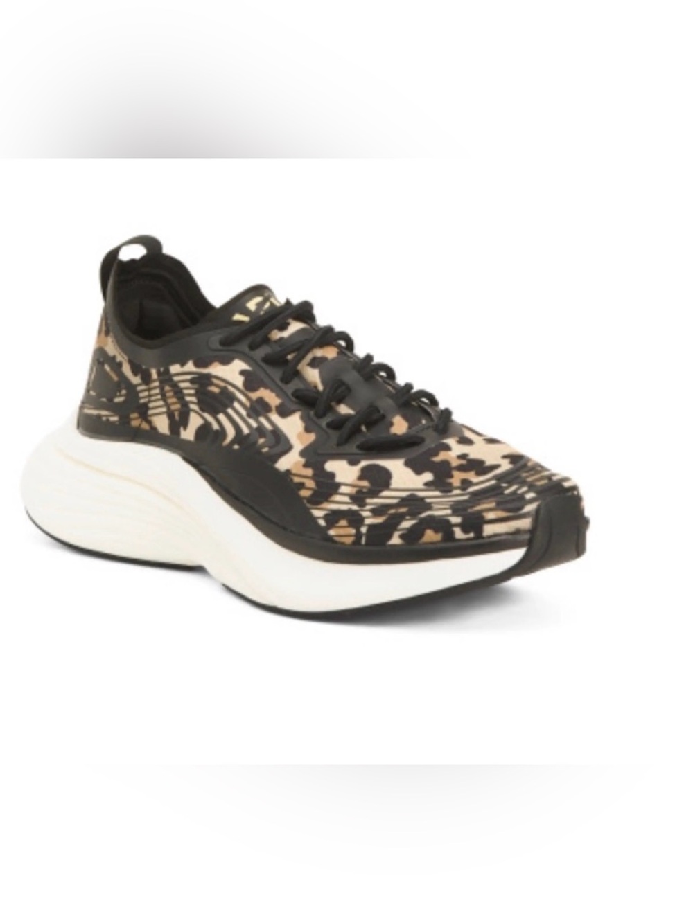 APL Leopard-Print Sneaker - Black & Tan